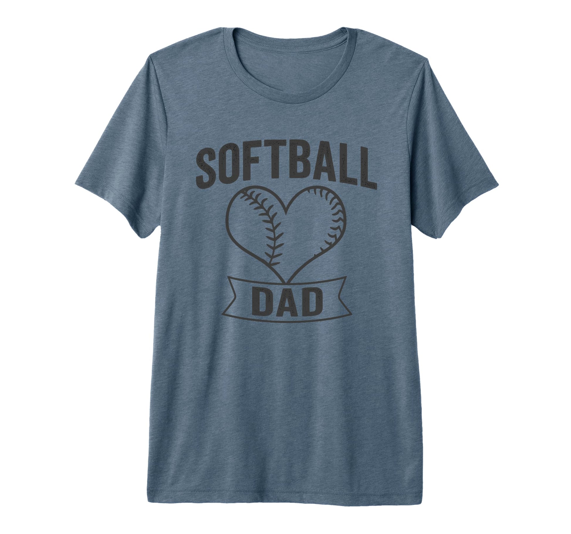 Softball Dad Minimalist Proud Father T-Shirt - Unique Graphic Men Women - T-Shirt, Sweatshirt, Hoodie