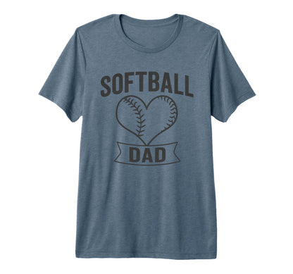 Softball Dad Minimalist Proud Father T-Shirt - Novelty Apparel Men Women - T-Shirt, Sweatshirt, Hoodie