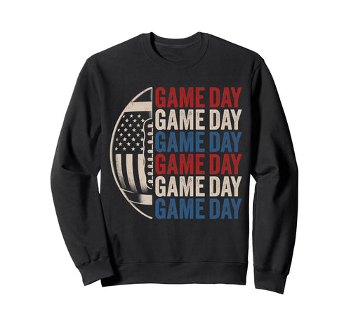 Football Mom Us Gameday Football Mom Sweatshirt - Unique Graphic Unisex - T-Shirt, Sweatshirt, Hoodie