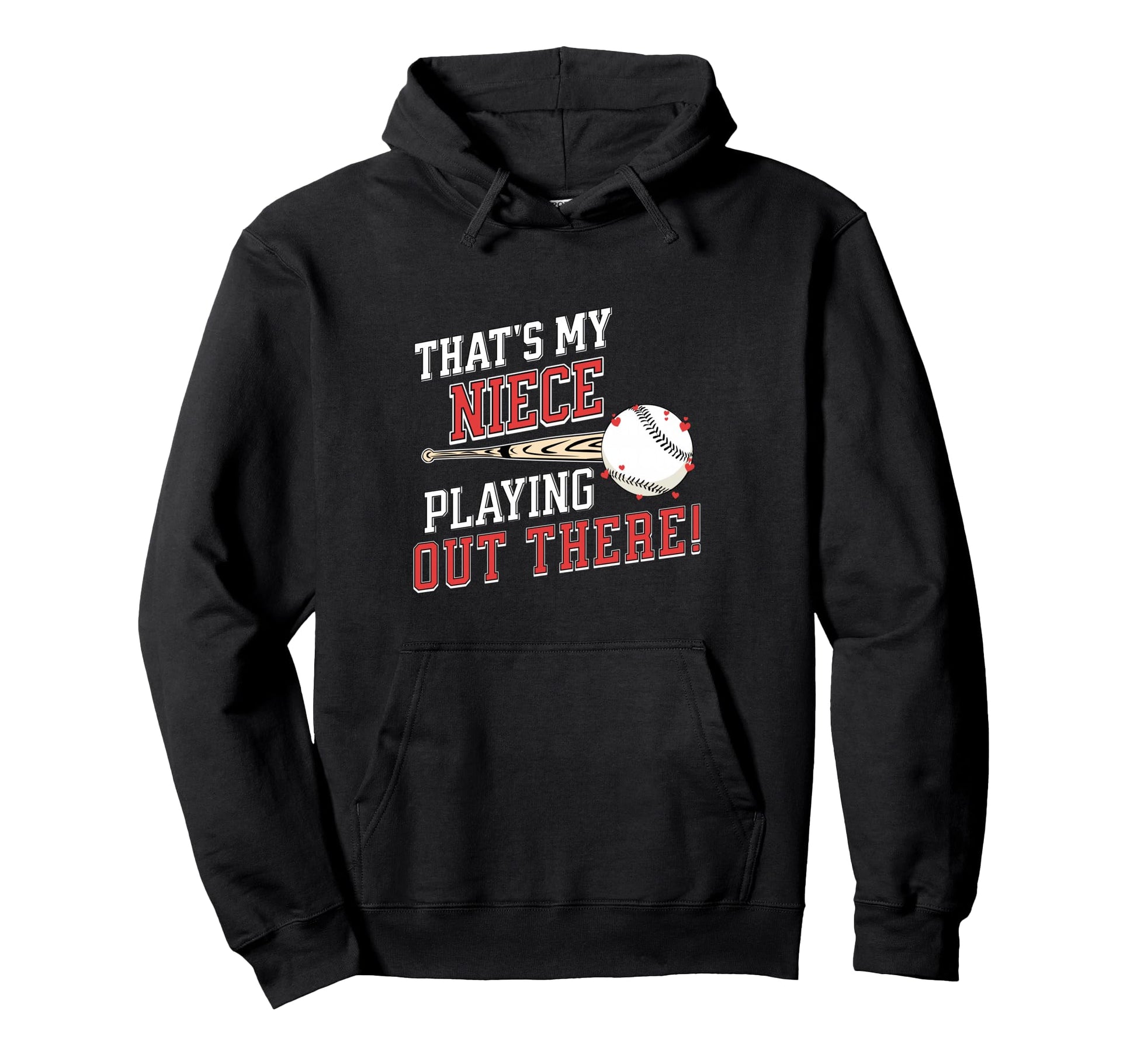 Thats My Niece Out There Baseball Hoodie - Aesthetic Graphic Men Women - T-Shirt, Sweatshirt, Hoodie