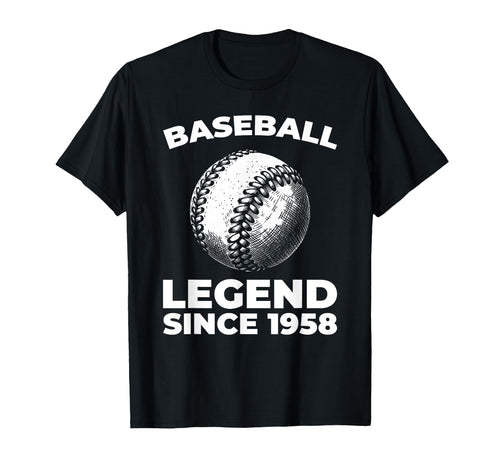 Born 1958 Baseballer Sport Team T-Shirt - Streetwear Style Men Women - T-Shirt, Sweatshirt, Hoodie