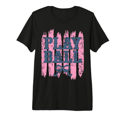 Play Ball Baseball Mom Coquette Bow T-Shirt - Trendy Graphic for Adults - T-Shirt, Sweatshirt, Hoodie