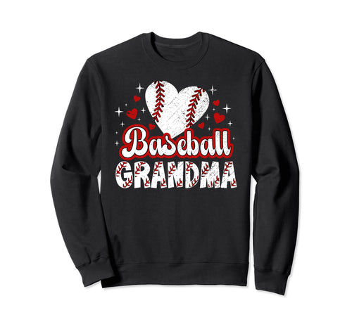 Baseball Grandma Proud Grandma Sweatshirt - Aesthetic Graphic Men Women - T-Shirt, Sweatshirt, Hoodie