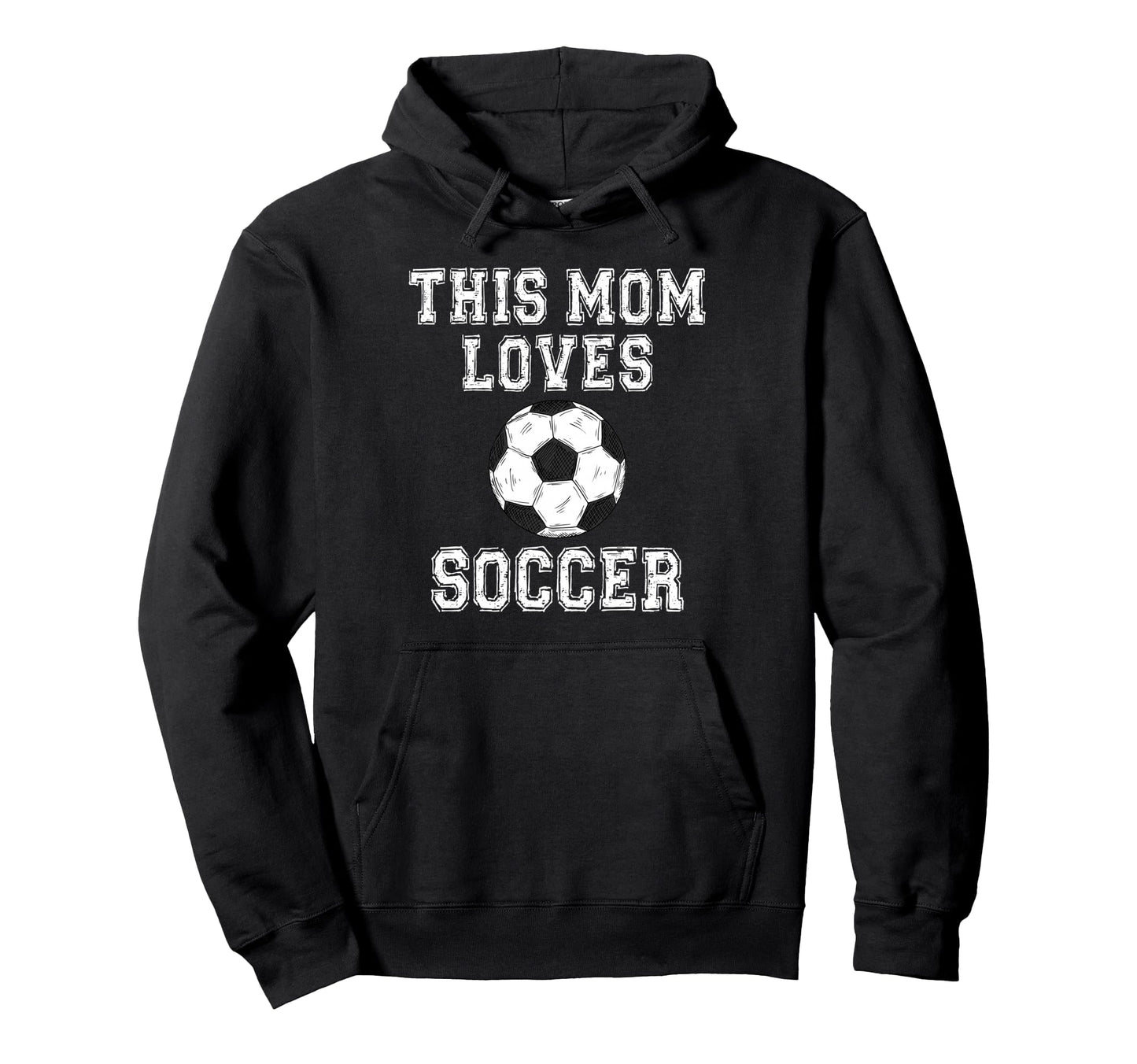 This Mom Loves Soccer Game Day Sports Mom Hoodie - Minimalist Print Unisex - T-Shirt, Sweatshirt, Hoodie