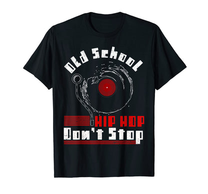 Old School Vinyl Hip Hop Music T-Shirt - Custom Art Print for Adults - T-Shirt, Sweatshirt, Hoodie