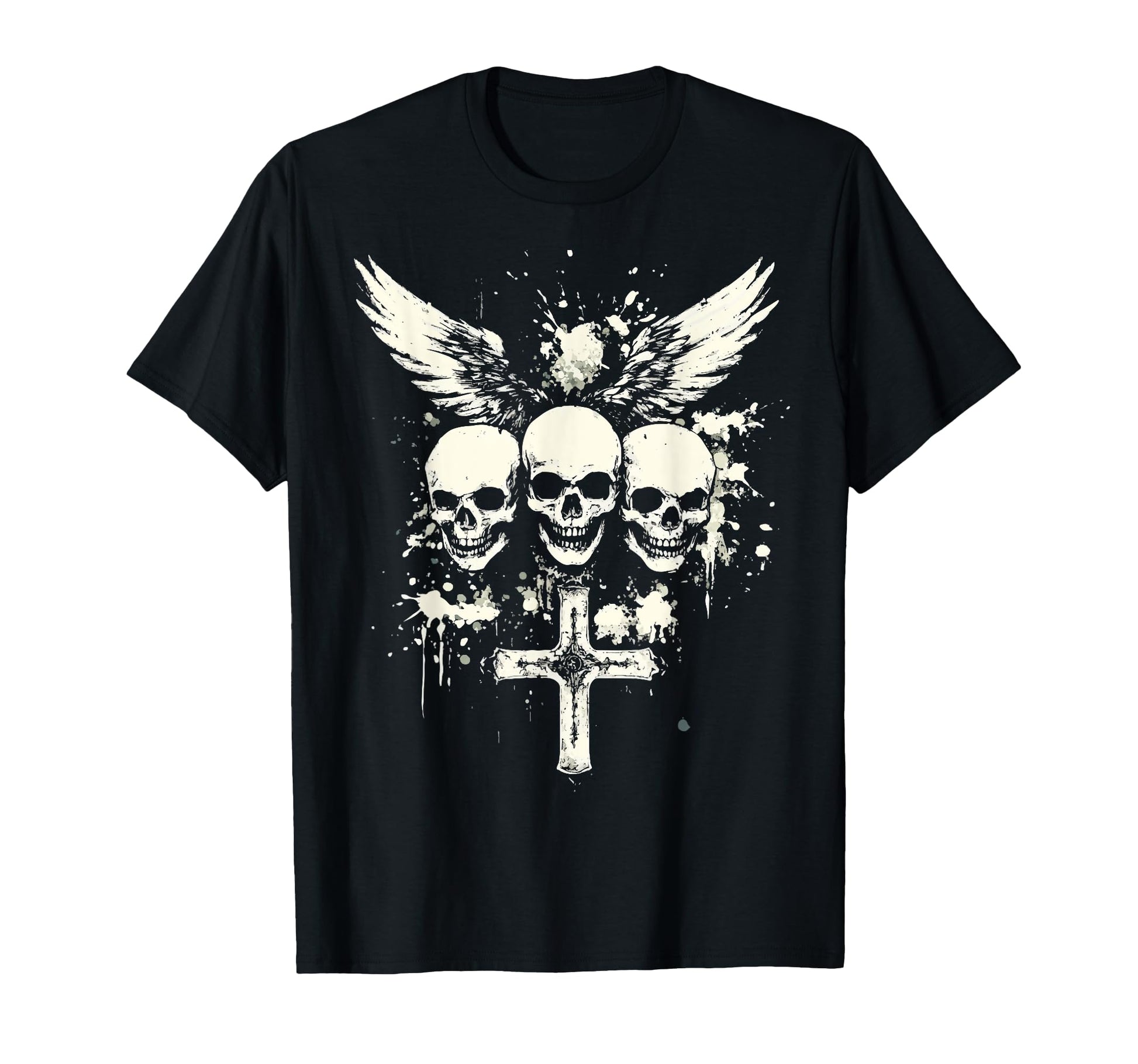 Skull Cross Goth Gothic Emo Alt T-Shirt - Fun Novelty Design Men Women - T-Shirt, Sweatshirt, Hoodie