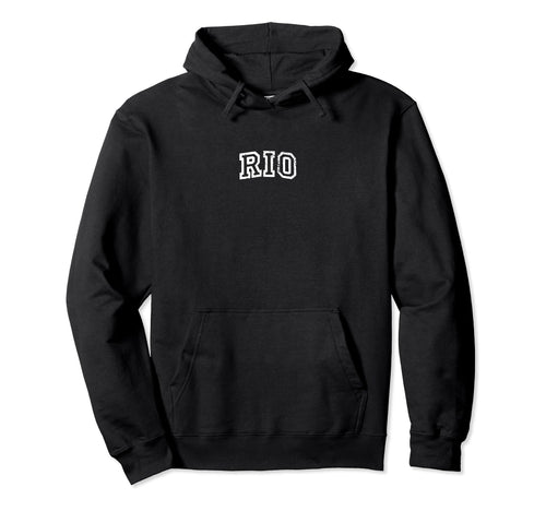 Rio Minimalist Inspired Varsity Hoodie - Novelty Apparel Unisex - T-Shirt, Sweatshirt, Hoodie