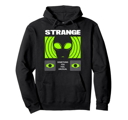 Strange Alien Aesthetic Edgy Streetwear Hoodie - Novelty Apparel Unisex - T-Shirt, Sweatshirt, Hoodie