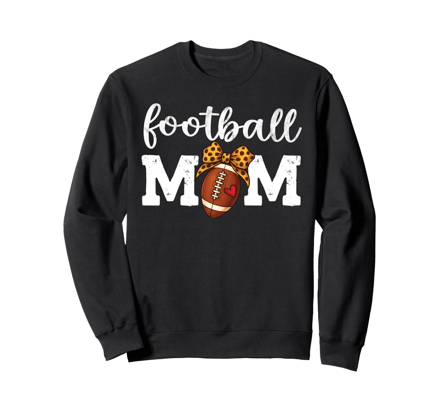 Proud Football Mom Game Lover Sports Mama Sweatshirt - Graphic Print Unisex - T-Shirt, Sweatshirt, Hoodie
