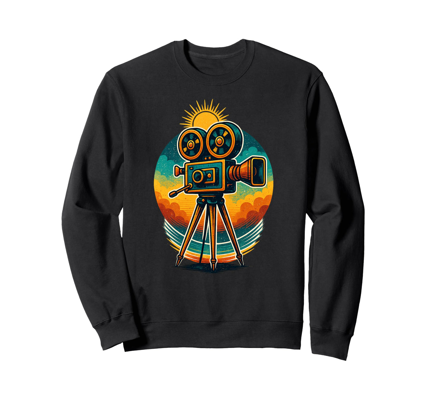 Movie Camera Film Art Cinephile Sweatshirt - Graphic Print Unisex - T-Shirt, Sweatshirt, Hoodie