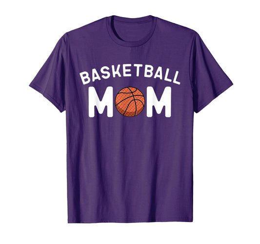 Basketball Mom Supportive Player Mama T-Shirt - Novelty Apparel Men Women - T-Shirt, Sweatshirt, Hoodie