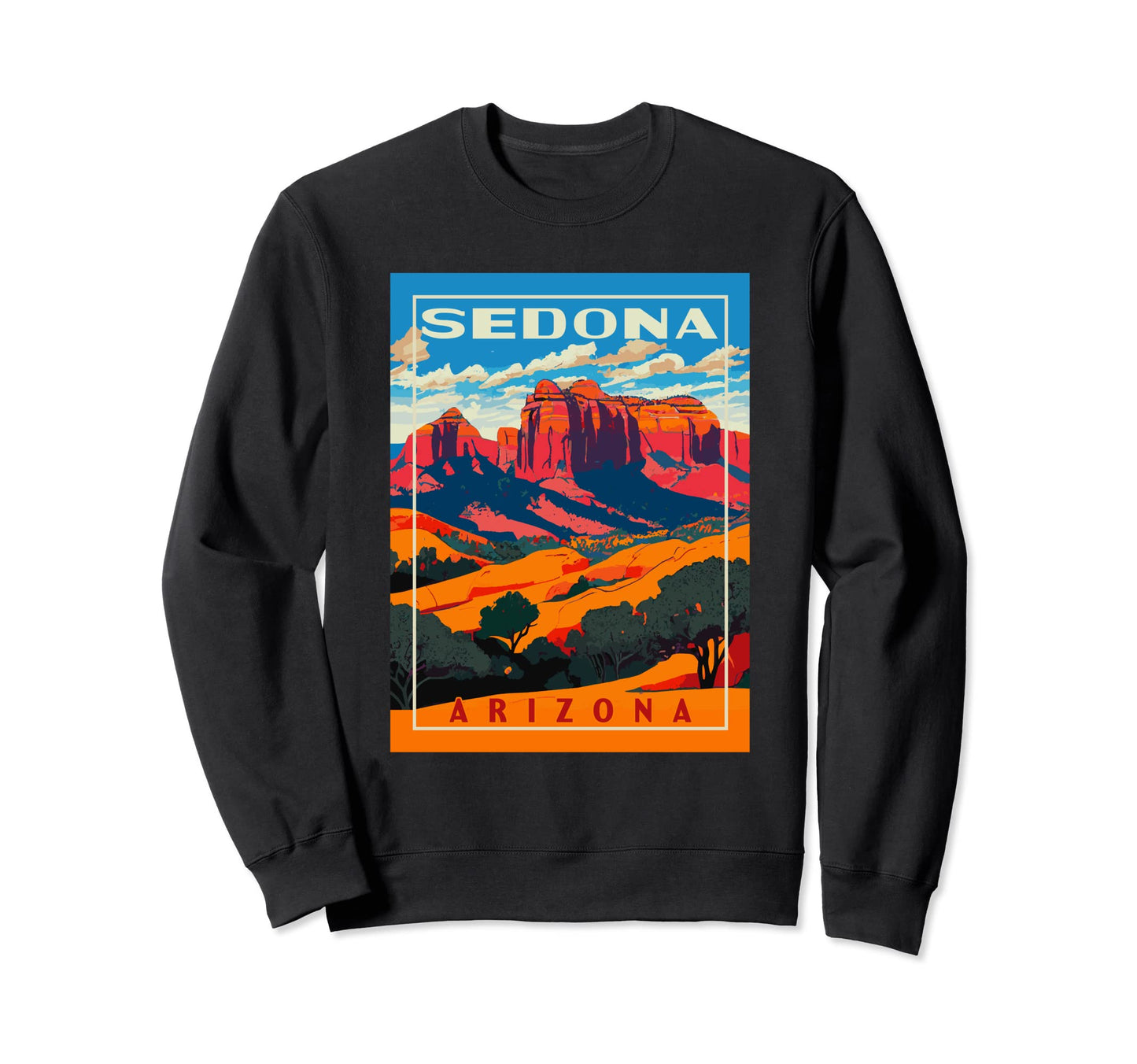 Sedona Arizona Wpa National Sweatshirt - Casual Everyday Wear for Adults - T-Shirt, Sweatshirt, Hoodie
