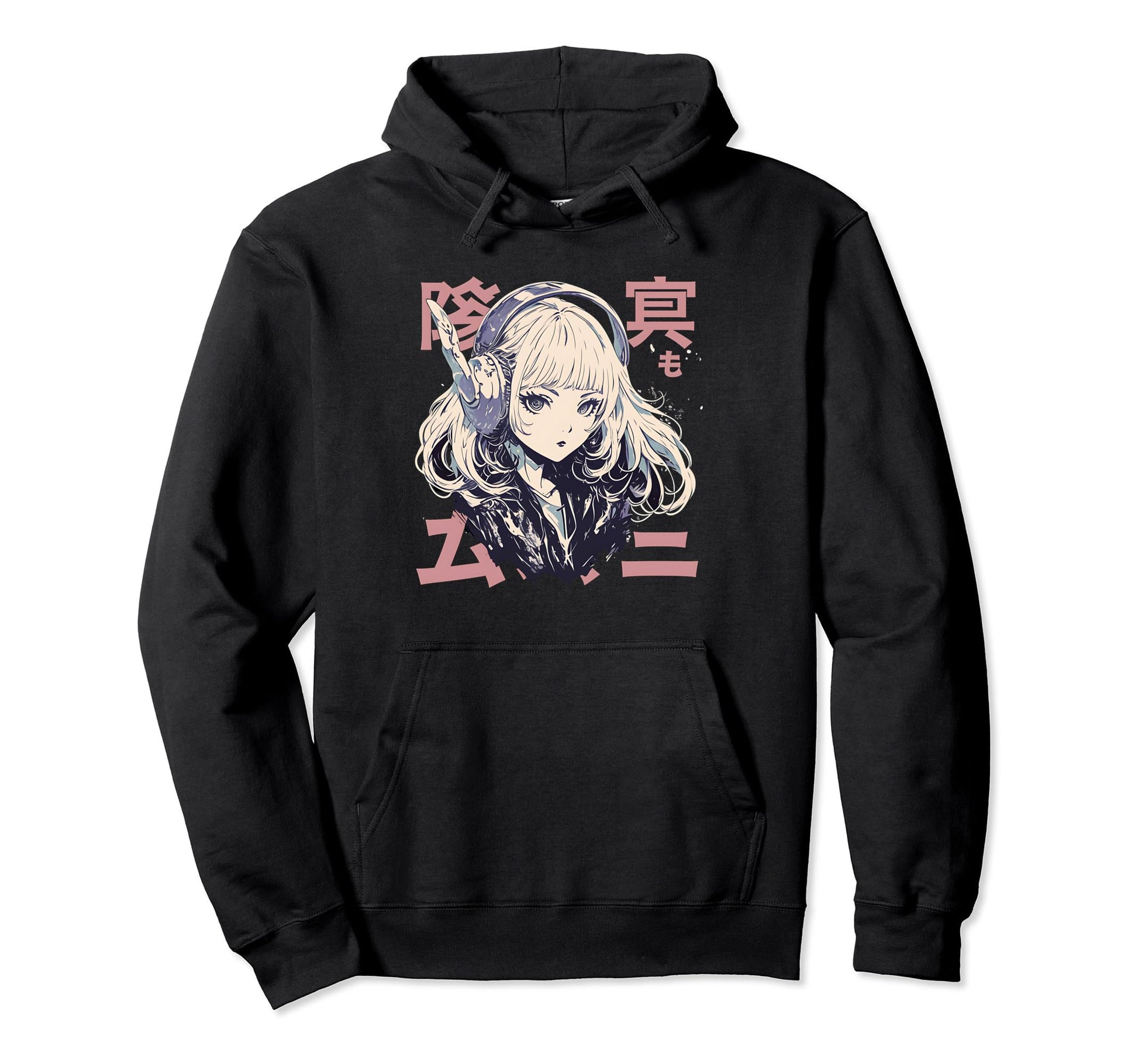 Anime Goth Grunge Demon Waifu Horror Hoodie - Trendy Graphic for Adults - T-Shirt, Sweatshirt, Hoodie