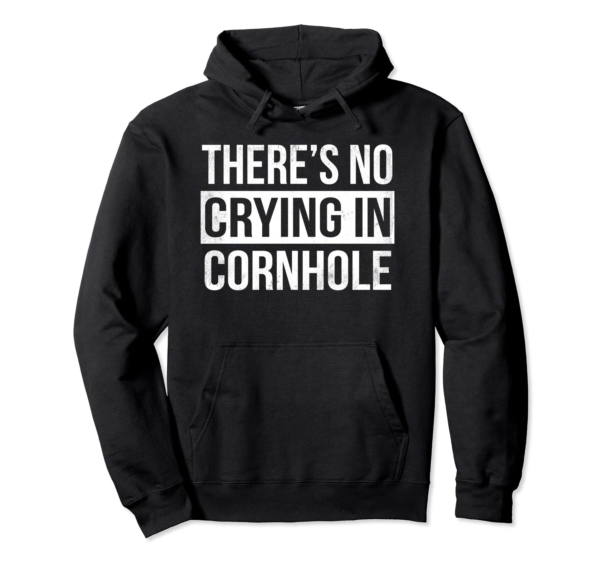 Theres No Crying Cornhole Funny Bean Hoodie - Aesthetic Graphic Men Women - T-Shirt, Sweatshirt, Hoodie