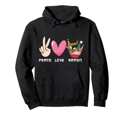 Ramen Noodle Bowl Love Japanese Kawaii Hoodie - Trendy Graphic Unisex - T-Shirt, Sweatshirt, Hoodie