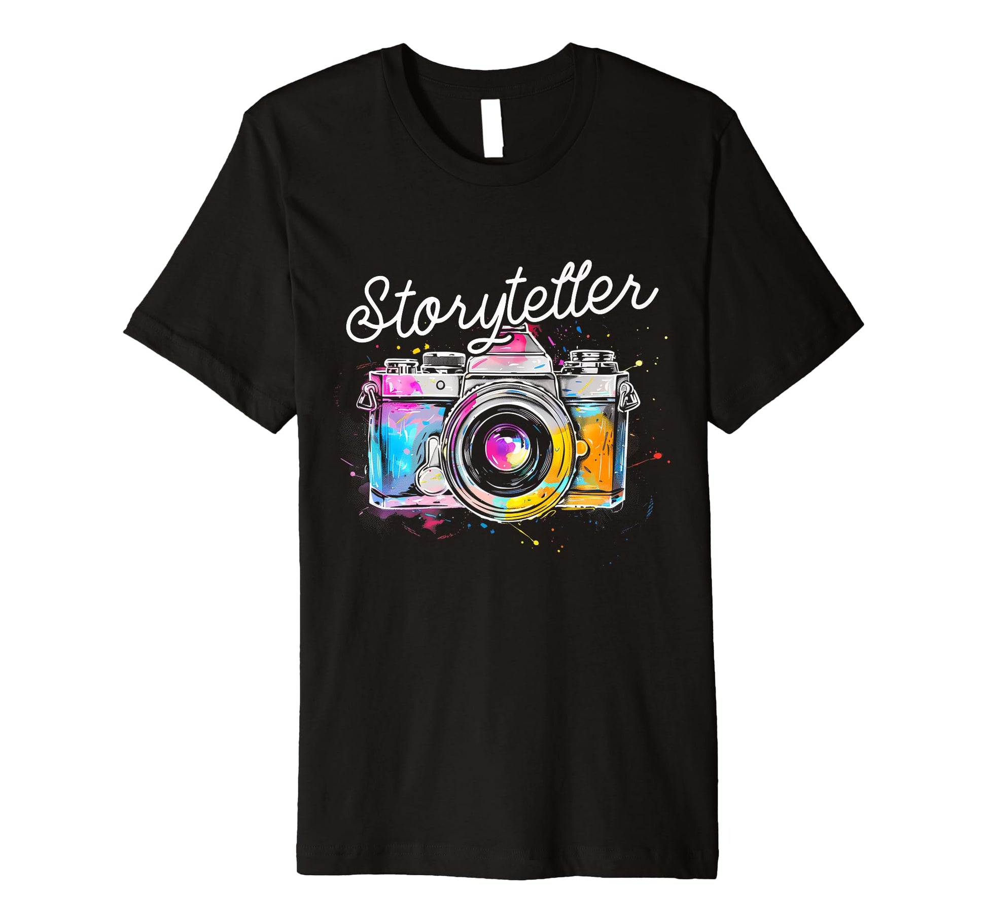 Photographer Storyteller Camera Photography T-Shirt - Graphic Print Unisex - T-Shirt, Sweatshirt, Hoodie