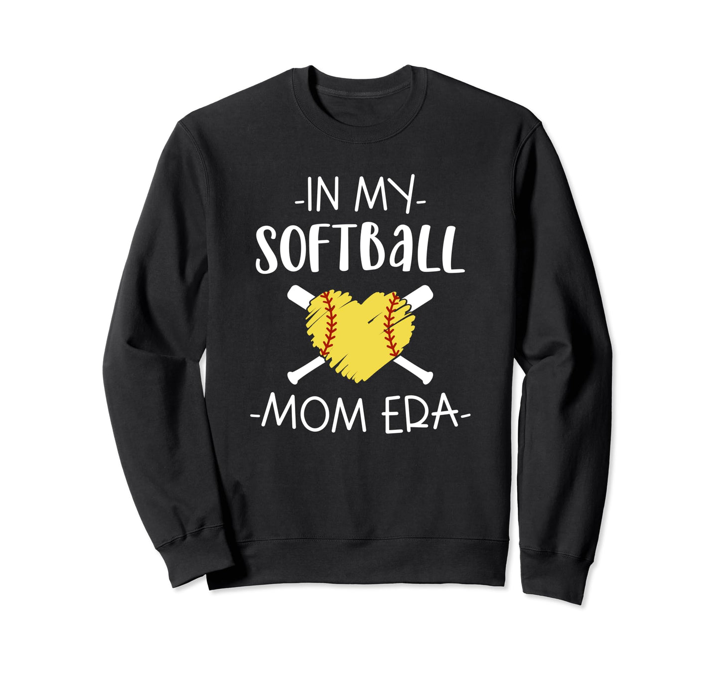 My Softball Mom Era Funny Softball Sweatshirt - Unique Graphic for Adults - T-Shirt, Sweatshirt, Hoodie