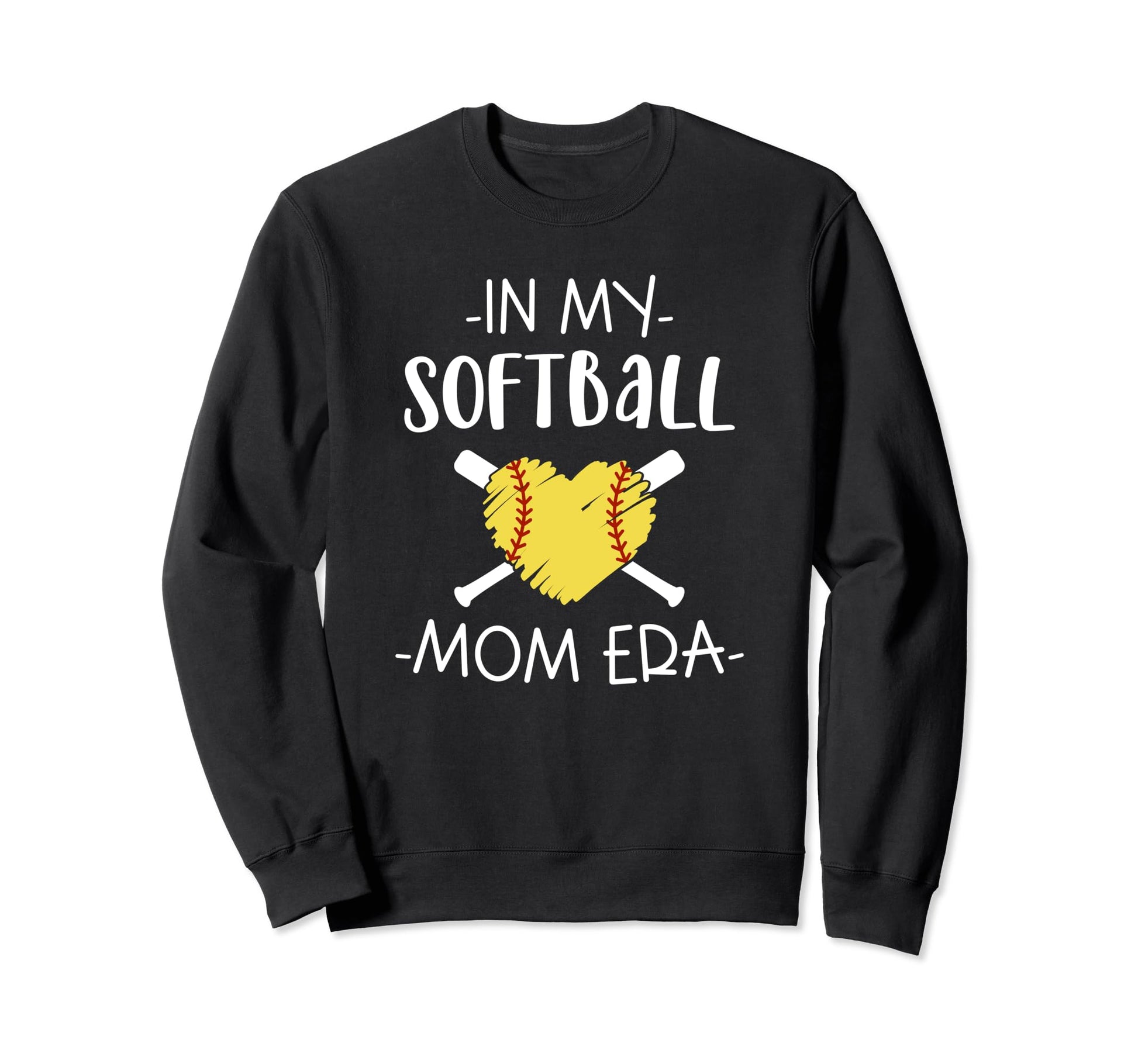 My Softball Mom Era Funny Softball Sweatshirt - Unique Graphic for Adults - T-Shirt, Sweatshirt, Hoodie