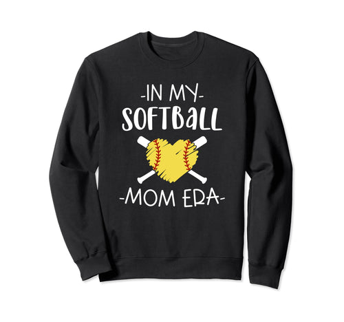 My Softball Mom Era Funny Softball Sweatshirt - Unique Graphic for Adults - T-Shirt, Sweatshirt, Hoodie