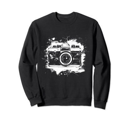 Camera Photography Watercolor Art Sweatshirt - Graphic Print Unisex - T-Shirt, Sweatshirt, Hoodie