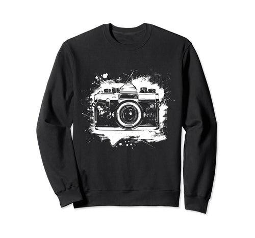Camera Photography Watercolor Art Sweatshirt - Graphic Print Unisex - T-Shirt, Sweatshirt, Hoodie