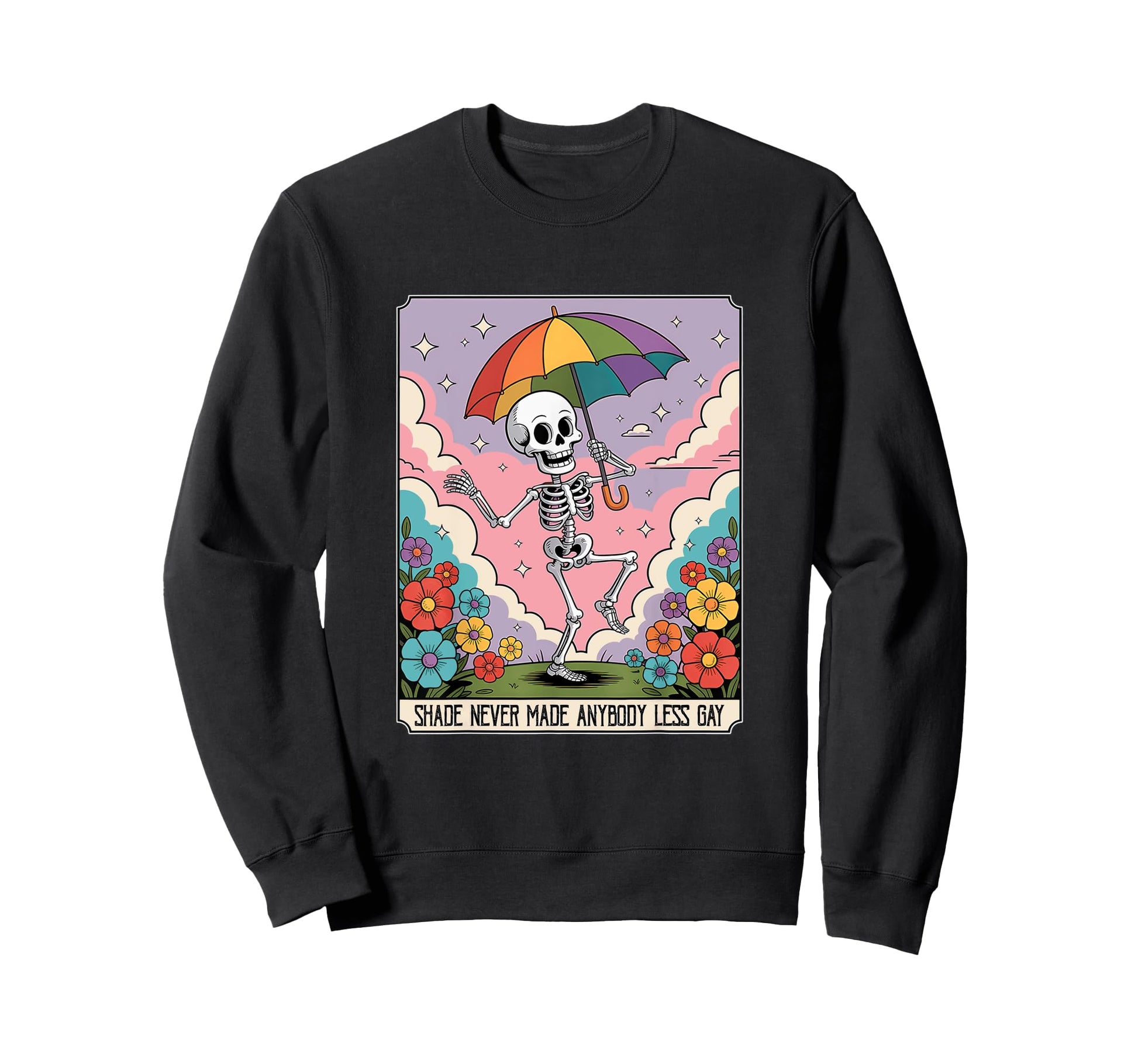 Funny Skeleton Lgbtq Pride Rainbow Sweatshirt - Streetwear Style Men Women - T-Shirt, Sweatshirt, Hoodie