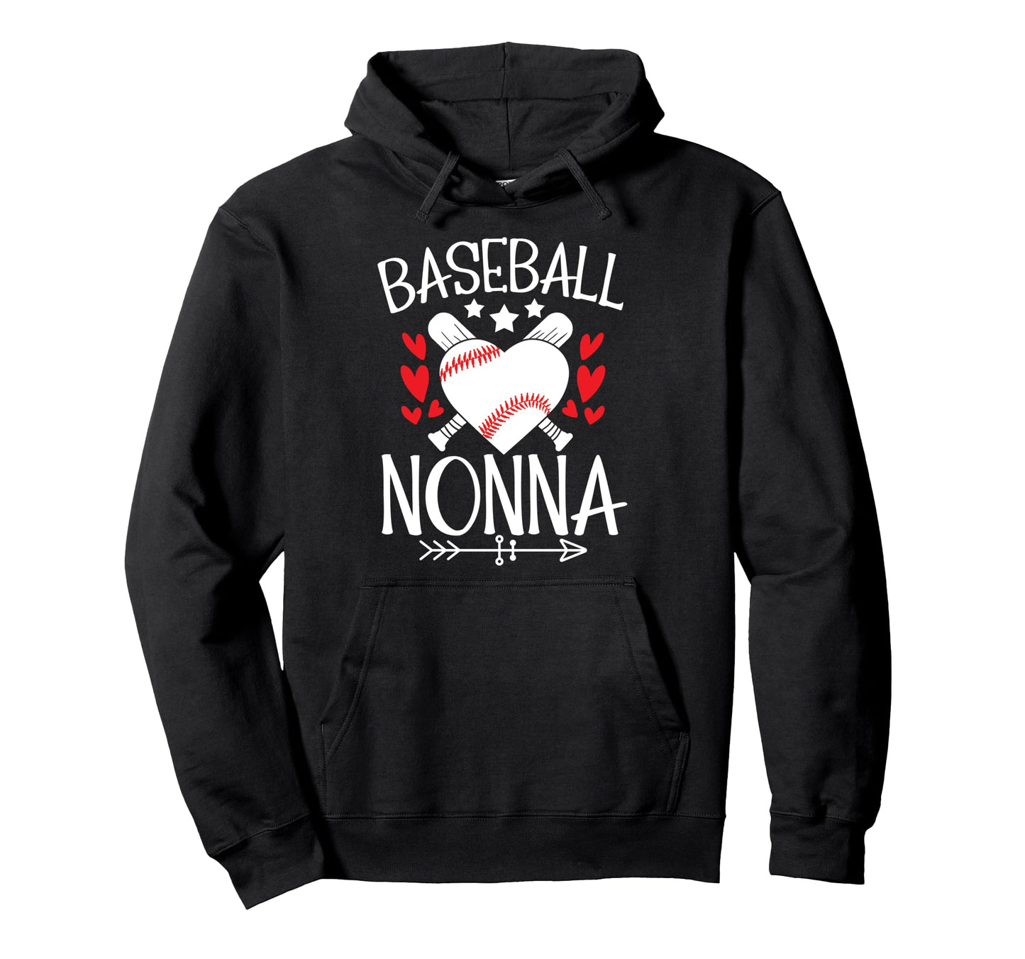 Baseball Nonna Grandma Nonna Baseball Hoodie - Unique Graphic for Adults - T-Shirt, Sweatshirt, Hoodie