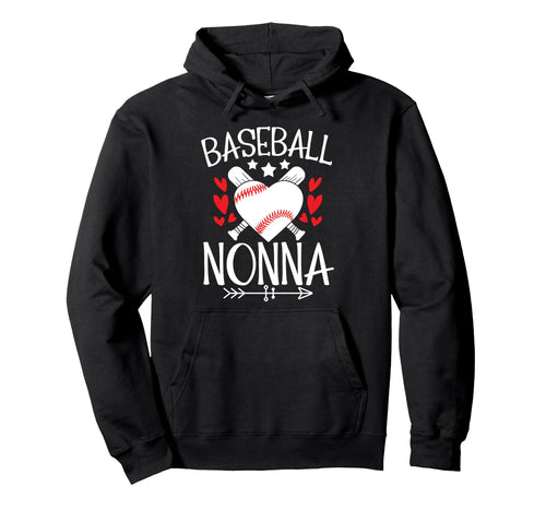 Baseball Nonna Grandma Nonna Baseball Hoodie - Unique Graphic for Adults - T-Shirt, Sweatshirt, Hoodie