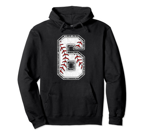 6 Years Old Birthday Baseball Theme Hoodie - Streetwear Style for Adults - T-Shirt, Sweatshirt, Hoodie