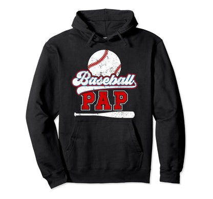 Baseball Pap Grandpa Best Pap Baseball Hoodie - Trendy Graphic Unisex - T-Shirt, Sweatshirt, Hoodie