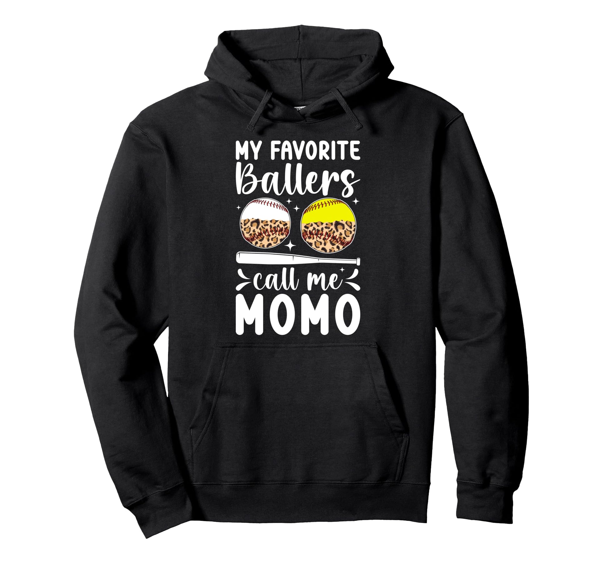 My Favorite Ballers Call Me Momo Hoodie - Fun Novelty Design Men Women - T-Shirt, Sweatshirt, Hoodie