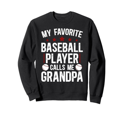 Proud Baseball Grandpa Baseball Sweatshirt - Aesthetic Graphic Men Women - T-Shirt, Sweatshirt, Hoodie