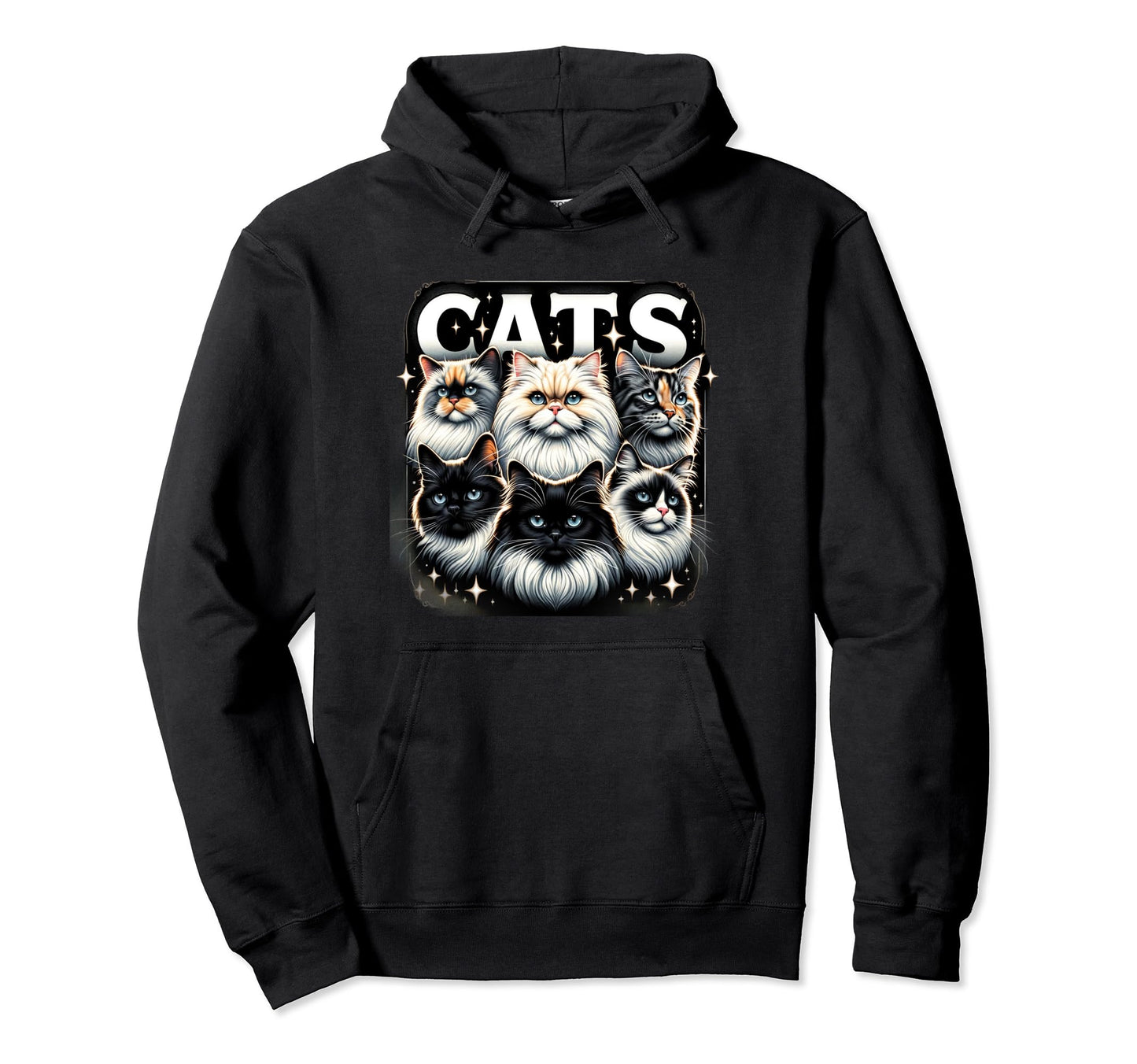 Cat Bootleg Grunge 90S Hoodie - Trendy Graphic Men Women - T-Shirt, Sweatshirt, Hoodie