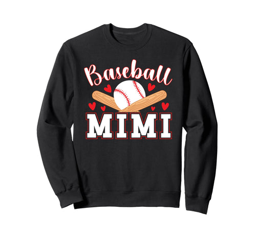 Baseball Mimi Grandma Baseball Player Sweatshirt - Novelty Apparel Unisex - T-Shirt, Sweatshirt, Hoodie