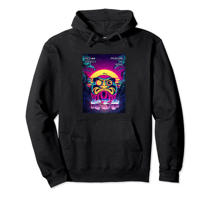 Daruma Doll Vaporwave Aesthetic Hoodie - Graphic Print Unisex - T-Shirt, Sweatshirt, Hoodie