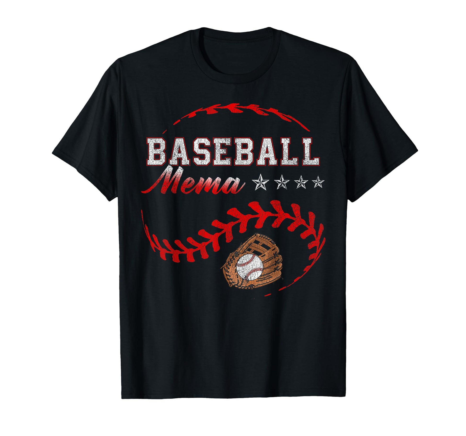 Baseball Mema Funny Baseball Family T-Shirt - Custom Art Print Unisex - T-Shirt, Sweatshirt, Hoodie