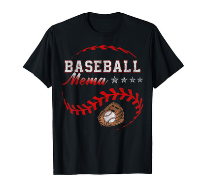 Baseball Mema Funny Baseball Family T-Shirt - Custom Art Print Unisex - T-Shirt, Sweatshirt, Hoodie