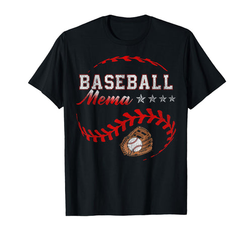 Baseball Mema Funny Baseball Family T-Shirt - Custom Art Print Unisex - T-Shirt, Sweatshirt, Hoodie