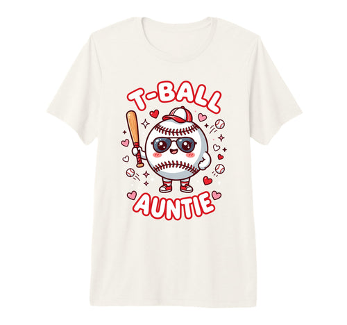 Funny T Ball Auntie Softball Ball T-Shirt - Fun Novelty Design for Adults - T-Shirt, Sweatshirt, Hoodie