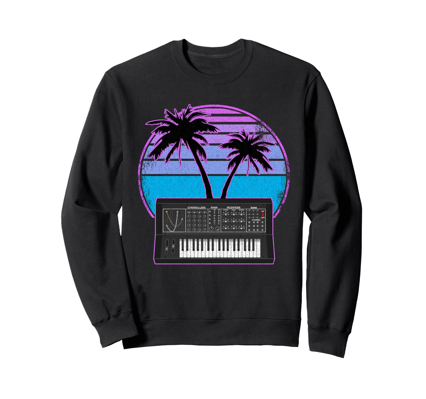 Synthwave Retrowave Pastel Goth Sweatshirt - Graphic Print for Adults - T-Shirt, Sweatshirt, Hoodie
