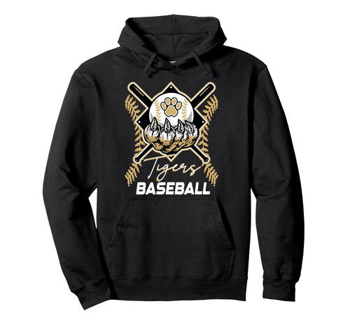 Tigers Baseball Mom Game Day Paw Gold Hoodie - Graphic Print for Adults - T-Shirt, Sweatshirt, Hoodie
