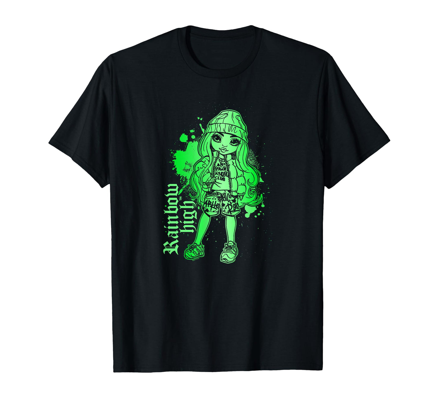 Rainbow High Jade Hunter Green Paint T-Shirt - Novelty Apparel Men Women - T-Shirt, Sweatshirt, Hoodie