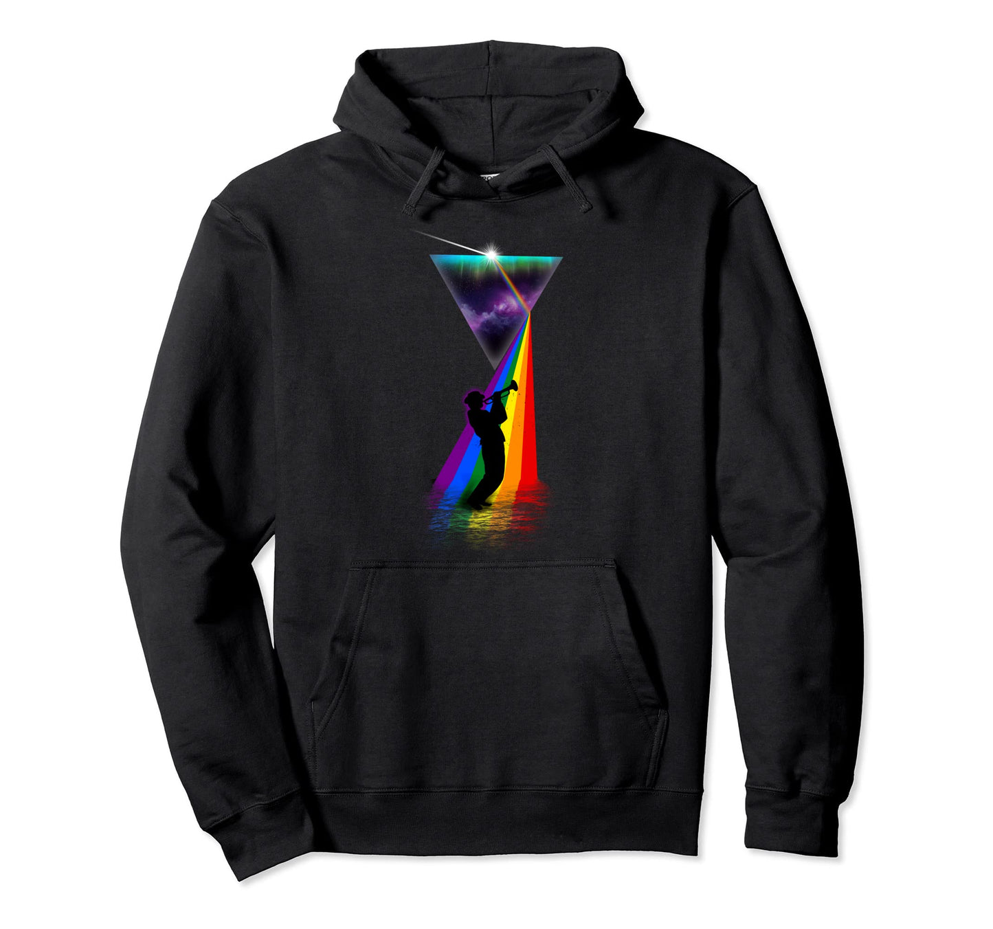 Prism Trumpet Hoodie - Graphic Print for Adults - T-Shirt, Sweatshirt, Hoodie