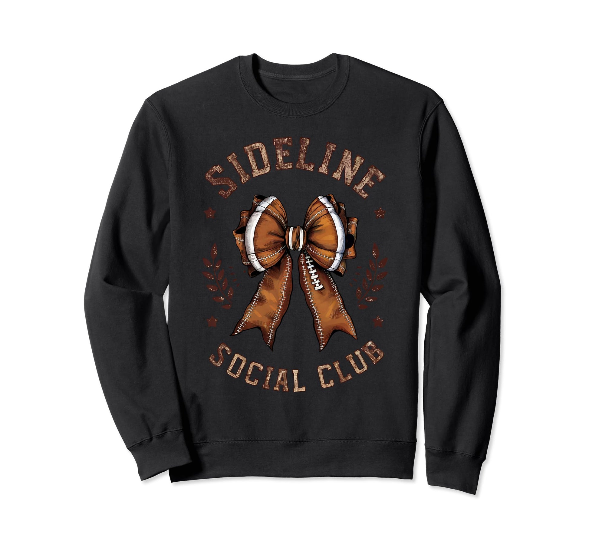 Womens Moms Coquette Bow Football Sweatshirt - Minimalist Print Men Women - T-Shirt, Sweatshirt, Hoodie