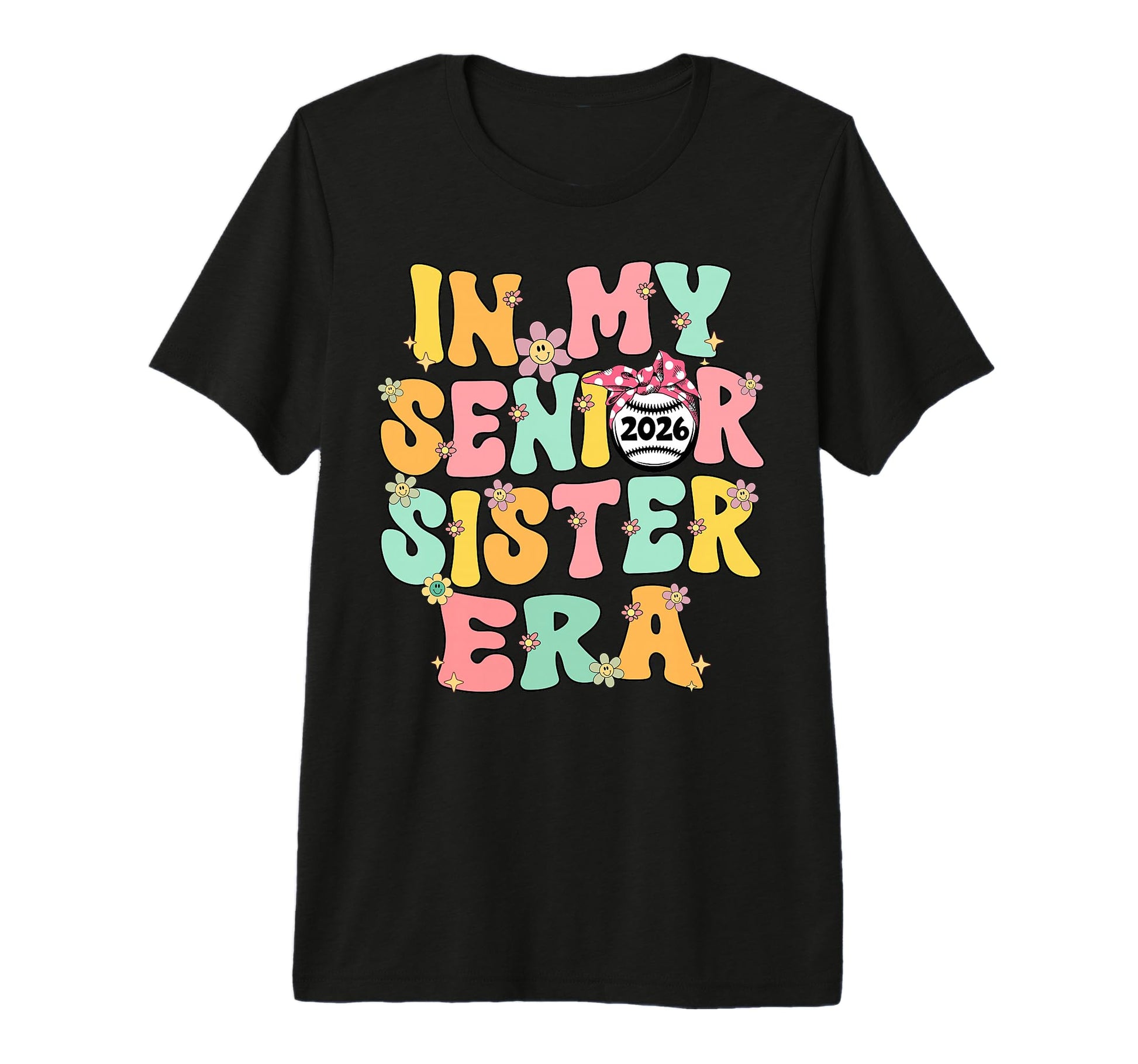 My Senior Sister Era Groovy T-Shirt - Aesthetic Graphic for Adults - T-Shirt, Sweatshirt, Hoodie