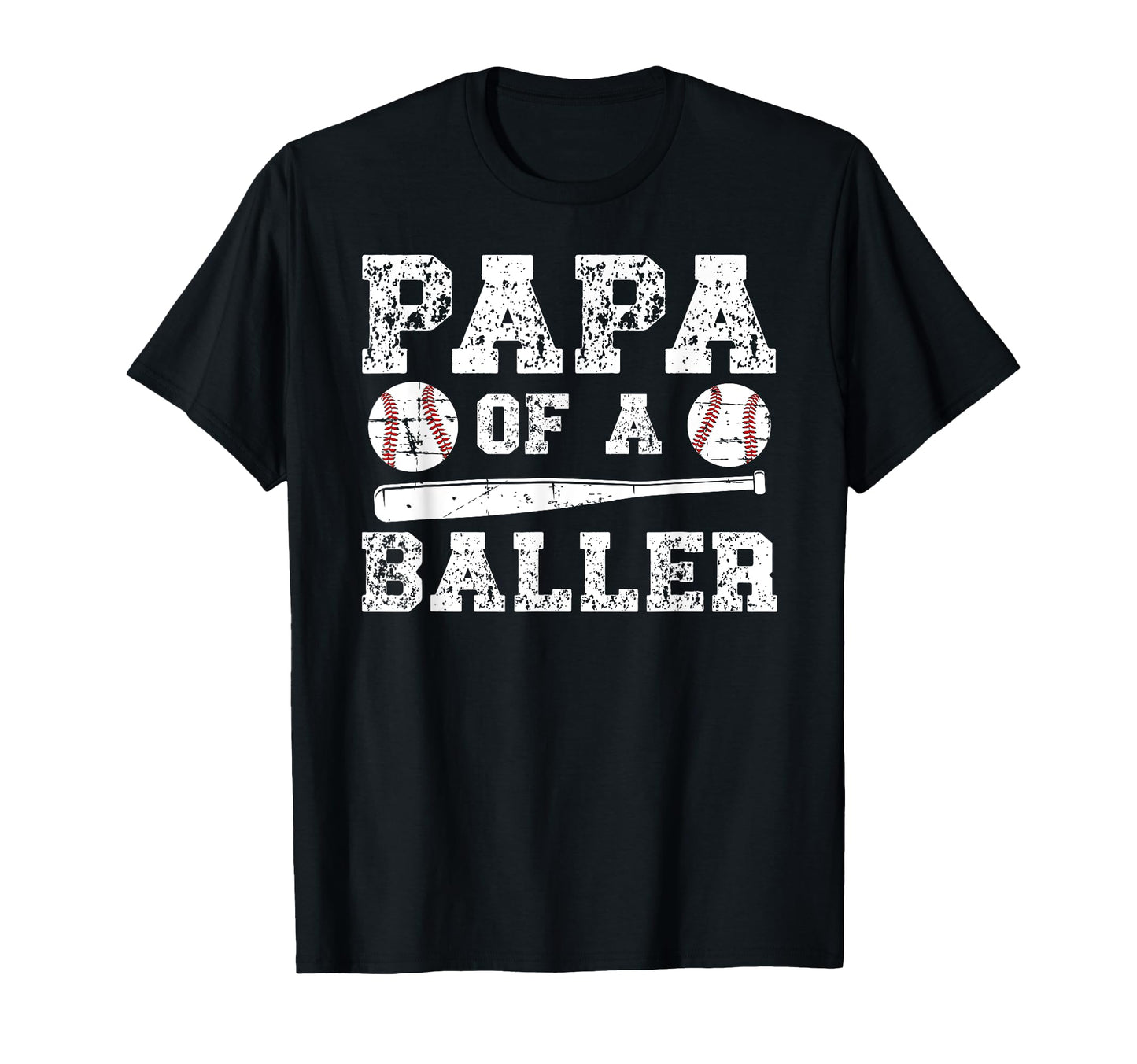 Papa Baller Baseball Papa Baseball Player T-Shirt - Trendy Graphic Unisex - T-Shirt, Sweatshirt, Hoodie