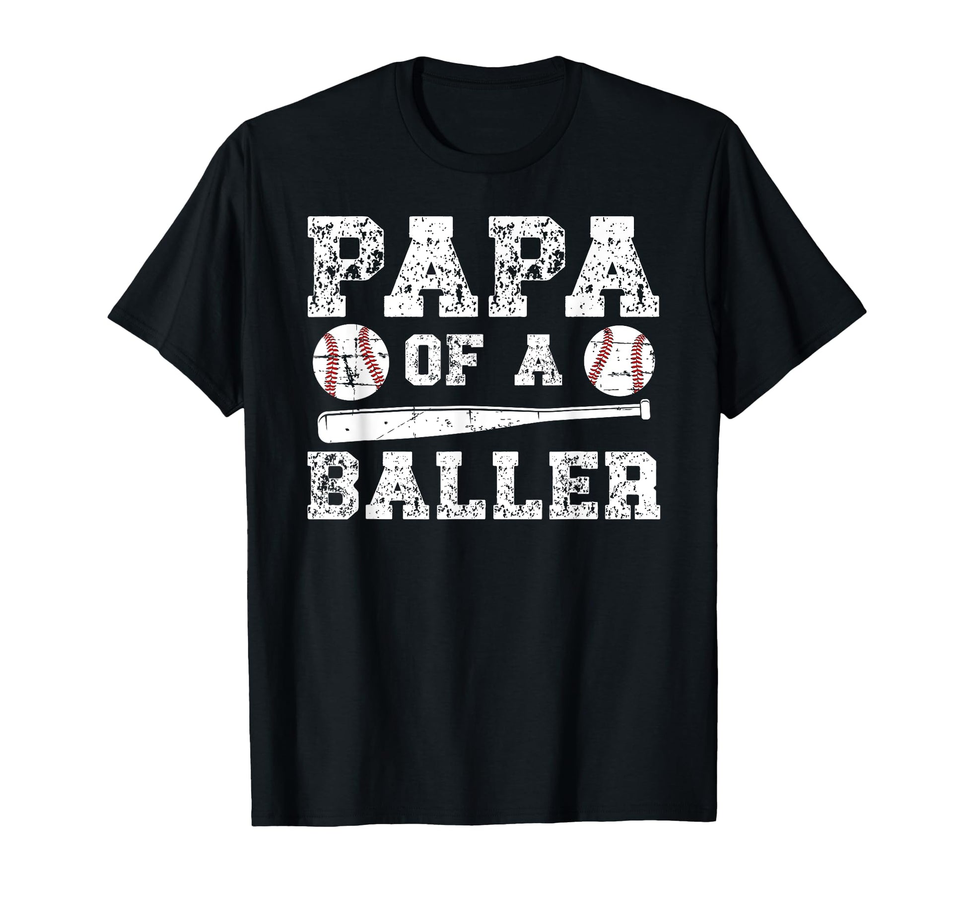 Papa Baller Baseball Papa Baseball Player T-Shirt - Trendy Graphic Unisex - T-Shirt, Sweatshirt, Hoodie