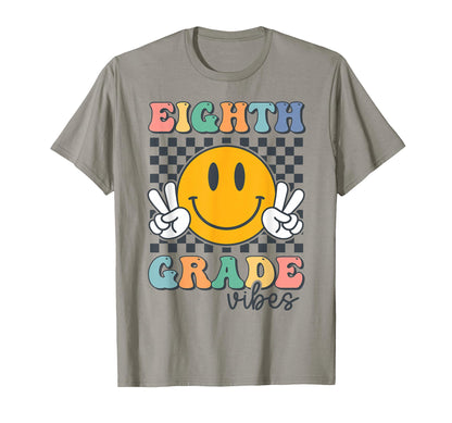 Eighth Grade Vibes Smile Back To T-Shirt - Custom Art Print Men Women - T-Shirt, Sweatshirt, Hoodie