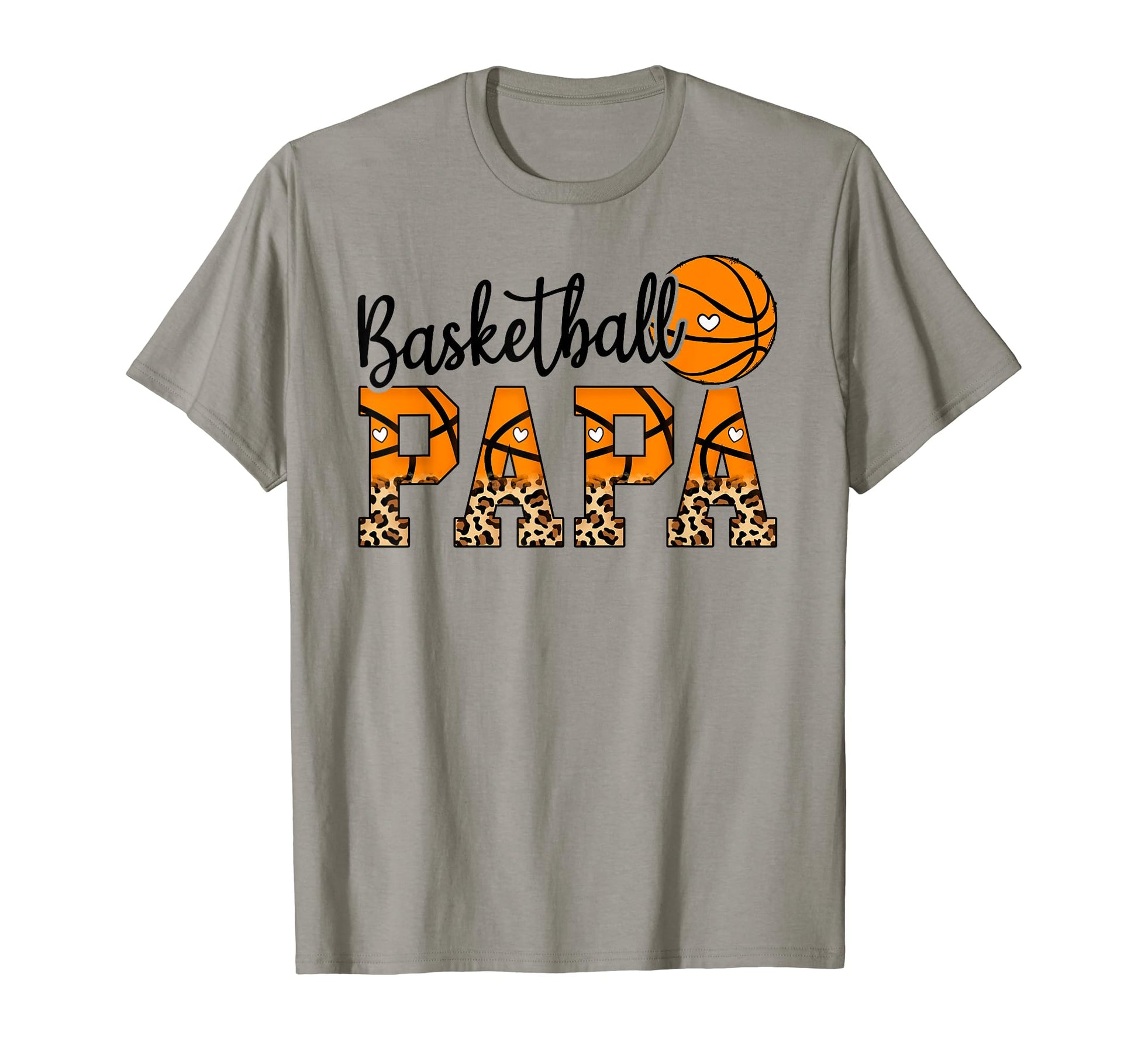 Baseball Papa Fathers Day Leopard T-Shirt - Aesthetic Graphic for Adults - T-Shirt, Sweatshirt, Hoodie