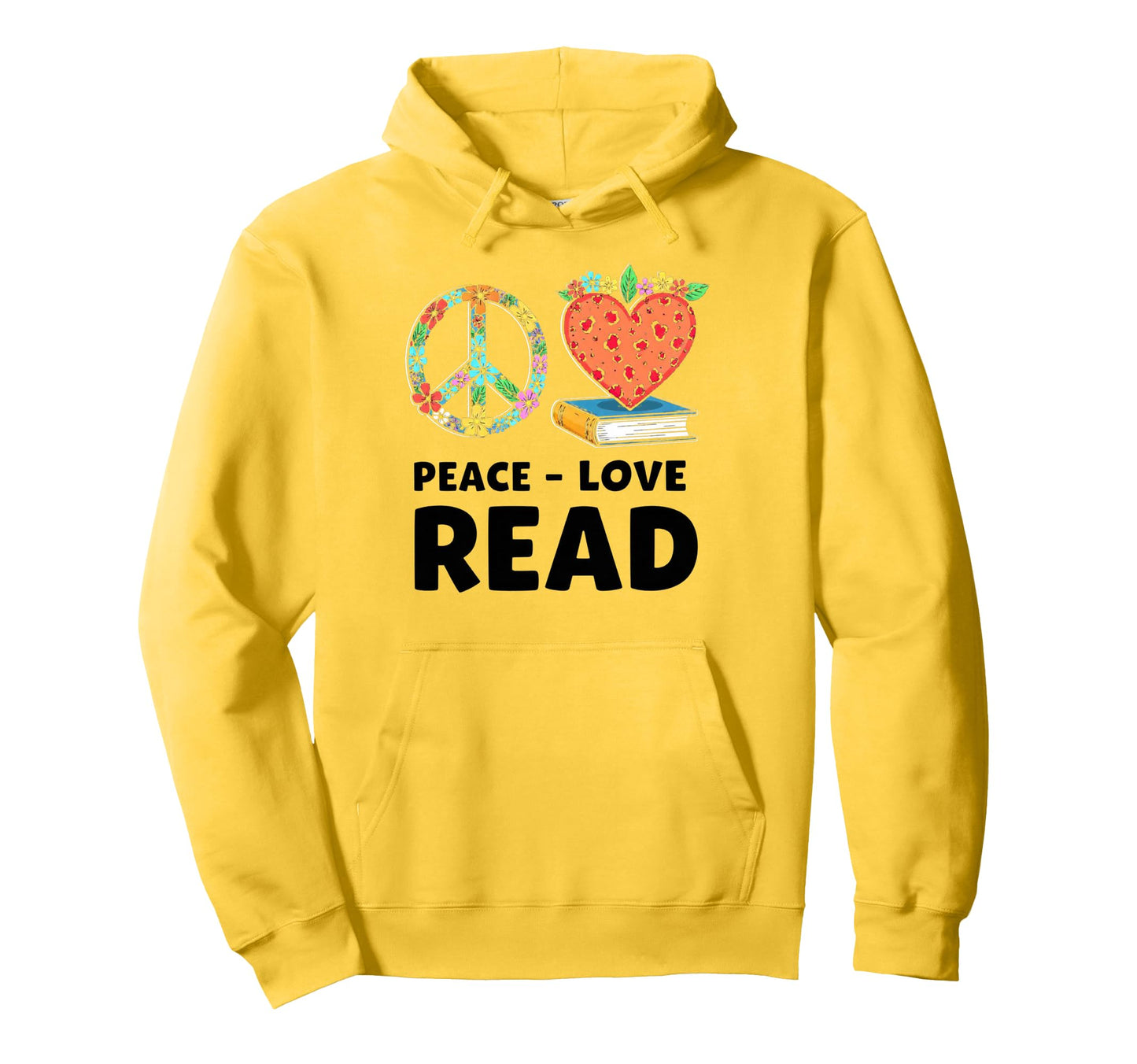Book And Reading Loves Peace Love Read Hoodie - Streetwear Style Men Women - T-Shirt, Sweatshirt, Hoodie